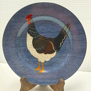 ⭐️2/$30 - Sakura Brandon House Country Quartet Rooster BLUE Plate Farm Decor